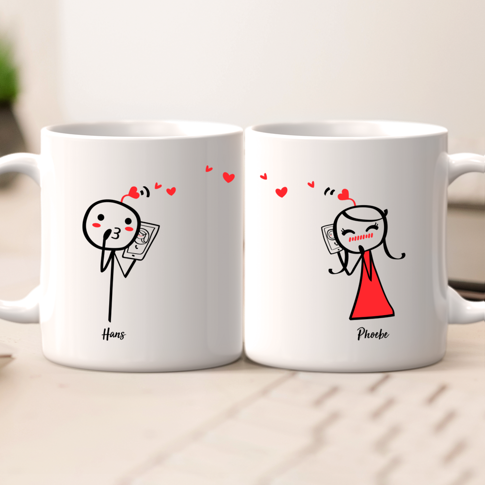 Mug Photo and Chanson Personnalisée Tasse Couple Personnalisée Tasse  Favorite Music Tasse Amitié Personnalisée 